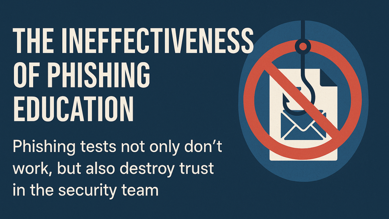 Phishing Education - Maybe 'Best Practice' is not Best After all